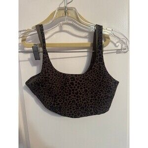 Alo Vapor Sports Bra - Leopard Print